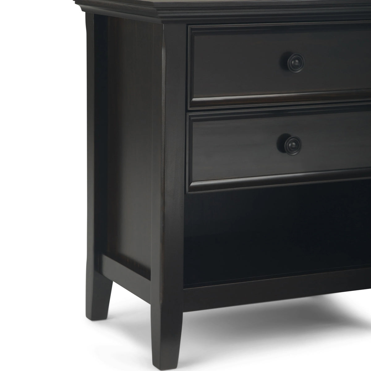 24 Inch Wide Solid Wood Nightstand, Bedside Table and Bedroom End Table