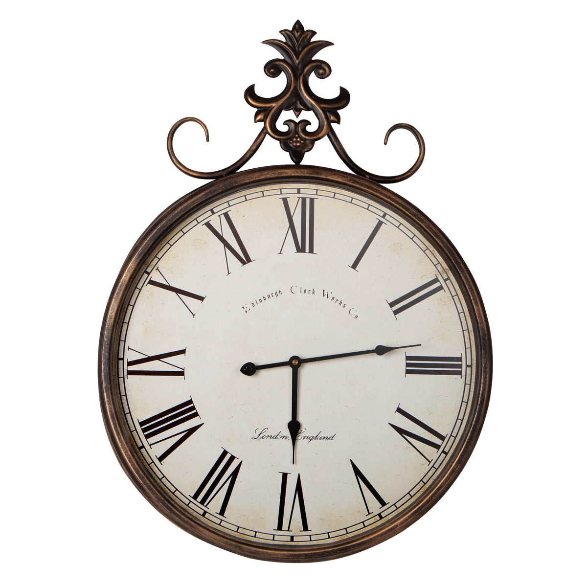 Large Antique Wall Clock, Vintage Decorative Hanging Clock for Living Room, Bedroom and Office