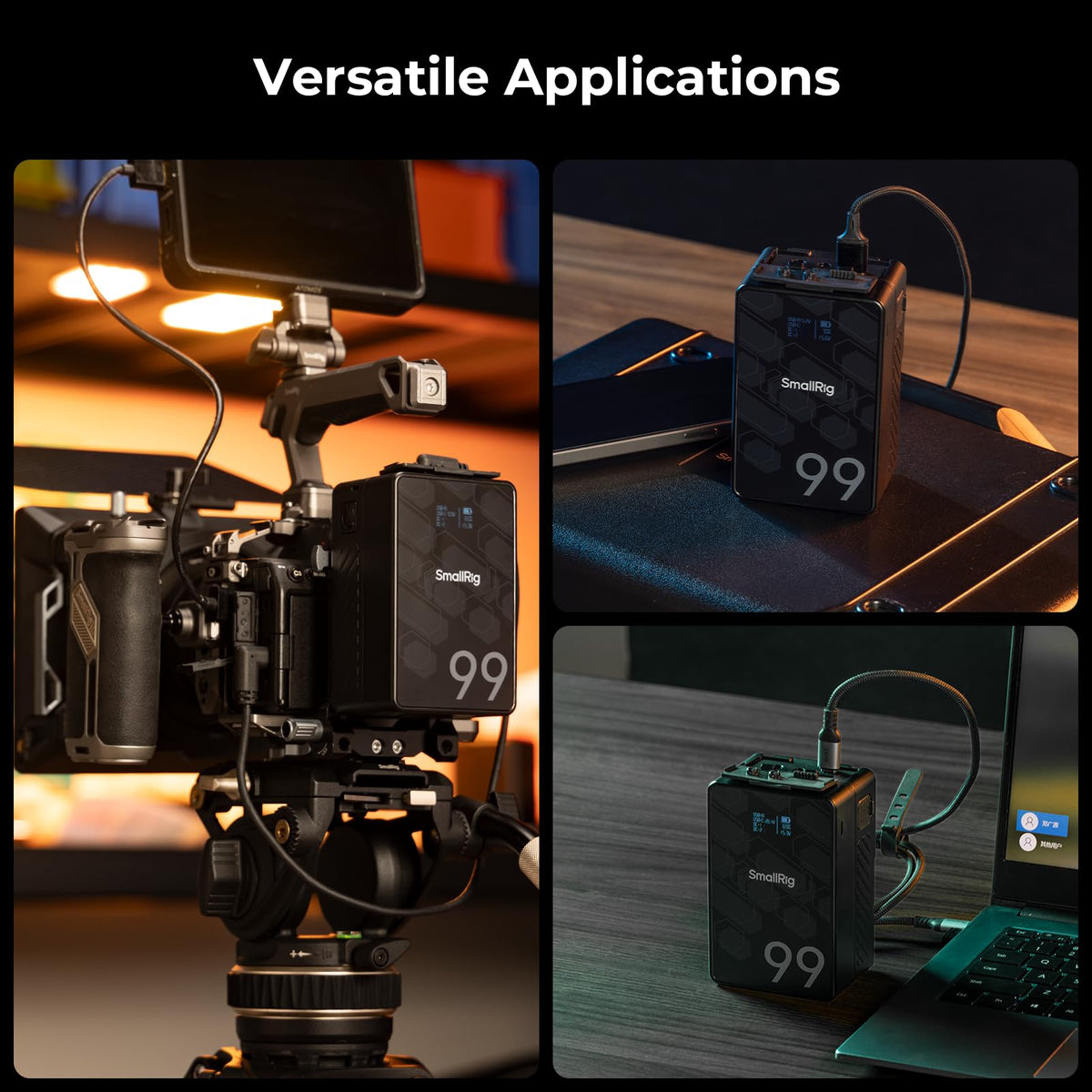 99Wh 6800mAh V Mount Battery, Rechargeable Professional Camera Battery for Video and Photography