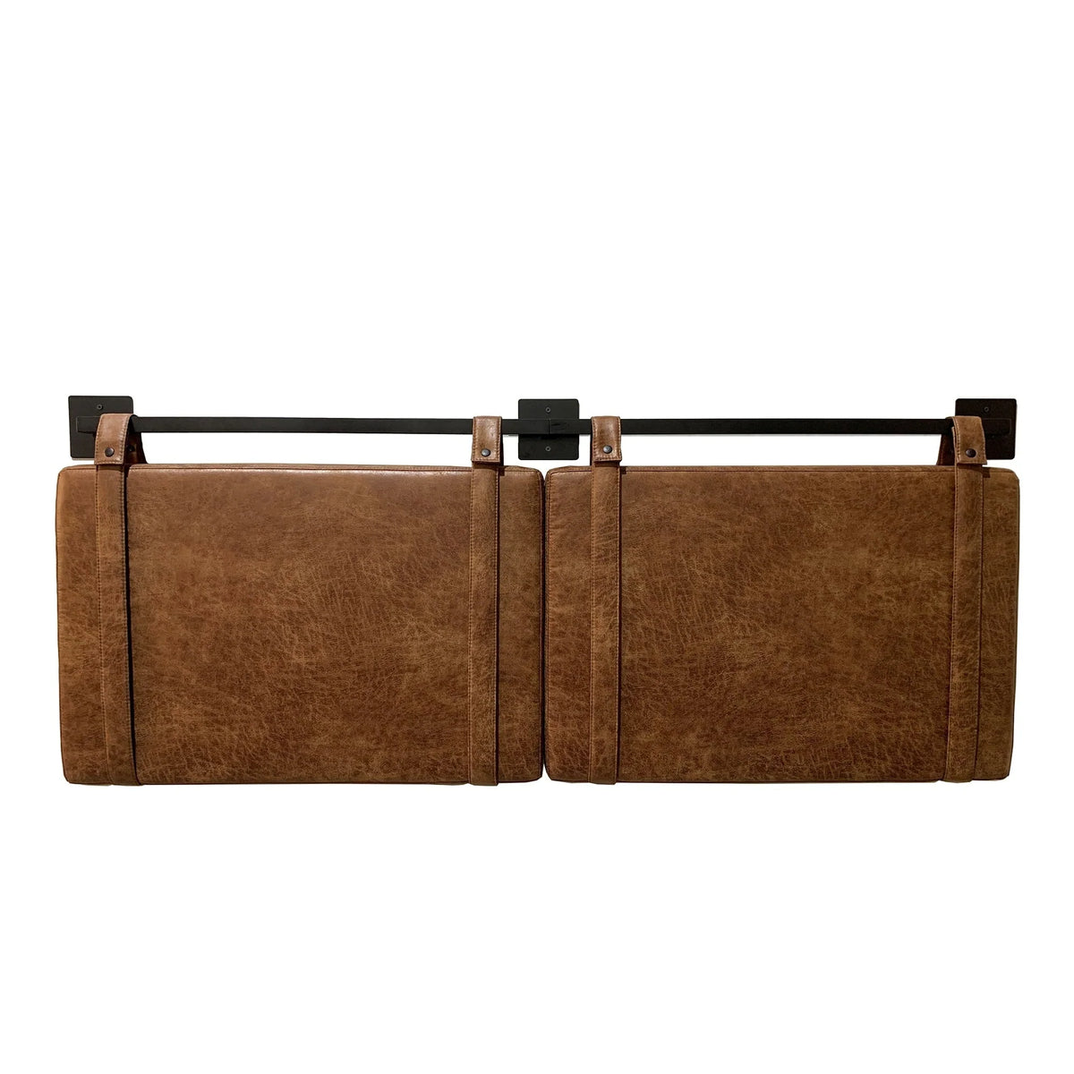 Wall Mount Upholstered Headboard with Metal Rail - Modern Bedroom Headboard