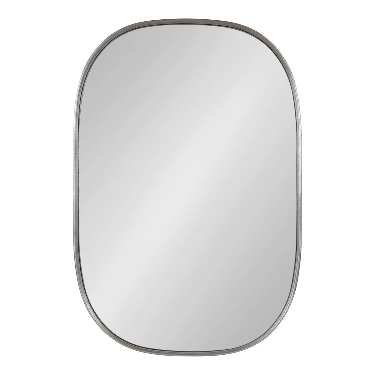 Modern Capsule Framed Wall Mirror, Decorative Oval Accent Mirror for Living Room, Bedroom and Entryway