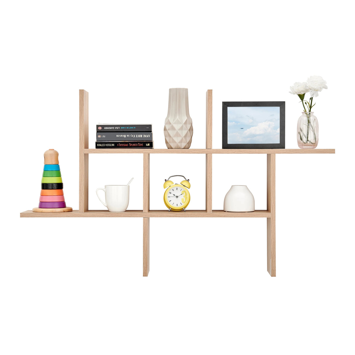 Cantilever Floating Wall Shelf, Modern Decorative Display Shelf for Living Room, Bedroom and Home Storage