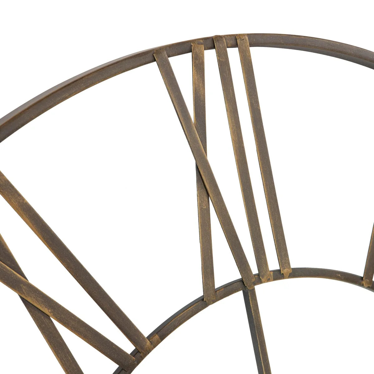 Modern Round Metal Wall Clock, Decorative Circular Hanging Clock for Living Room, Bedroom and Office