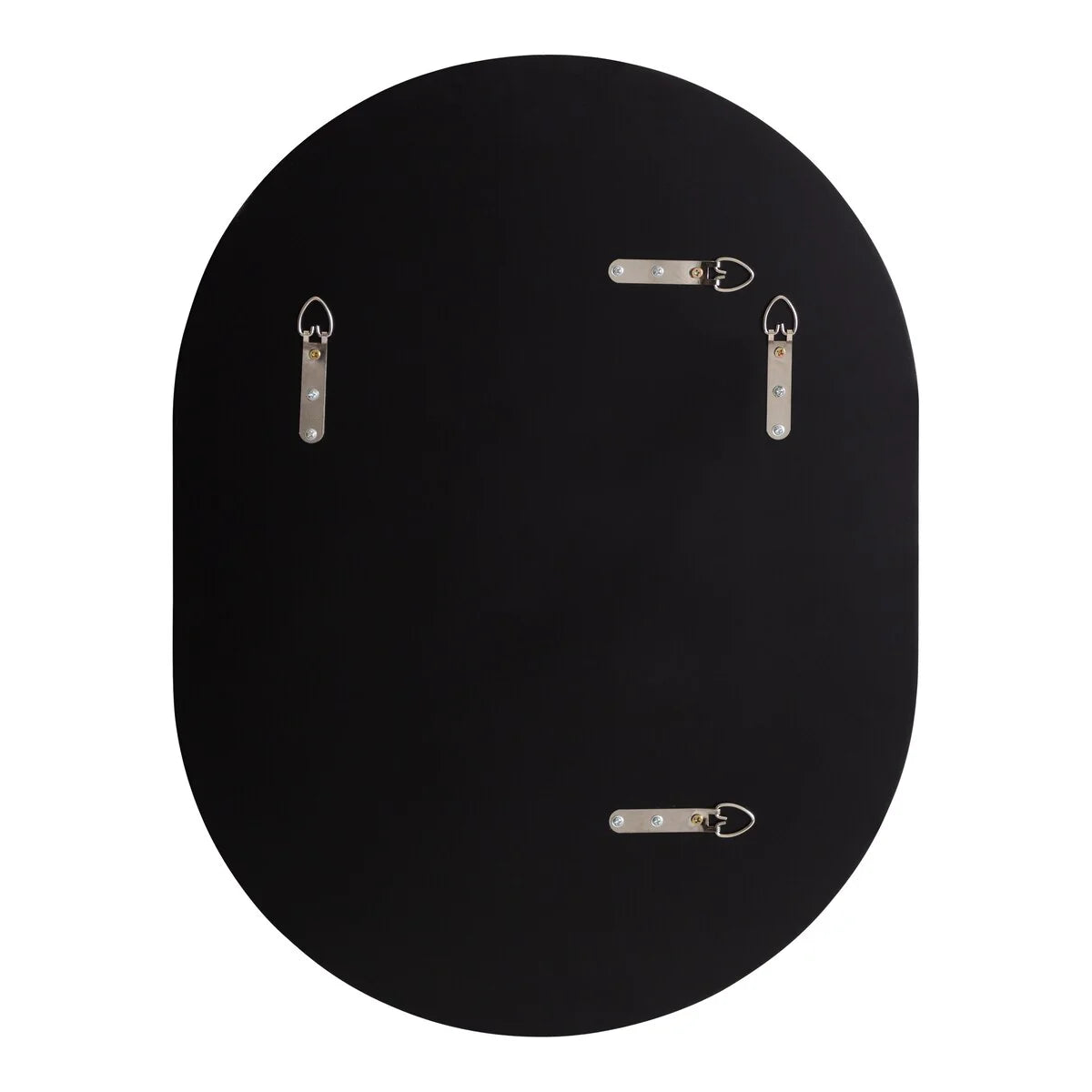 Modern Capsule Framed Wall Mirror, Decorative Oval Accent Mirror for Living Room, Bedroom and Entryway