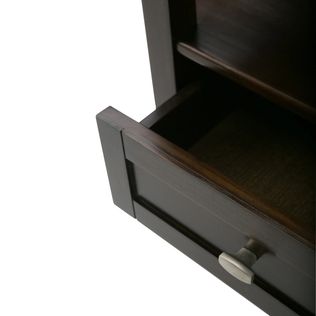 20 Inch Wide Solid Wood Rectangle End Table, Transitional Side Table