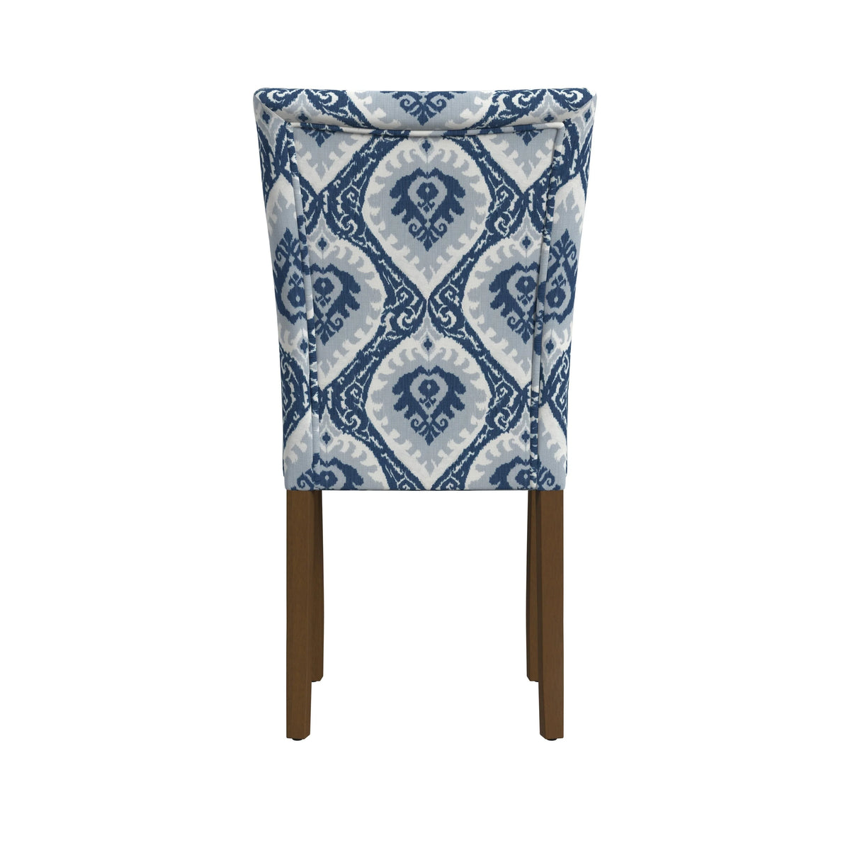 Set of 2 Upholstered Medallion Dining Chairs, Comfortable Parsons Style Chairs for Kitchen and Dining Room