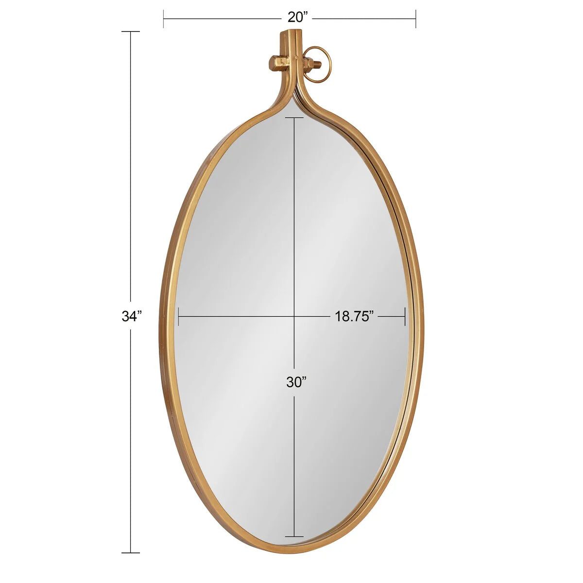 Modern Round Wall Mirror, Decorative Circular Accent Mirror for Living Room, Bedroom and Entryway