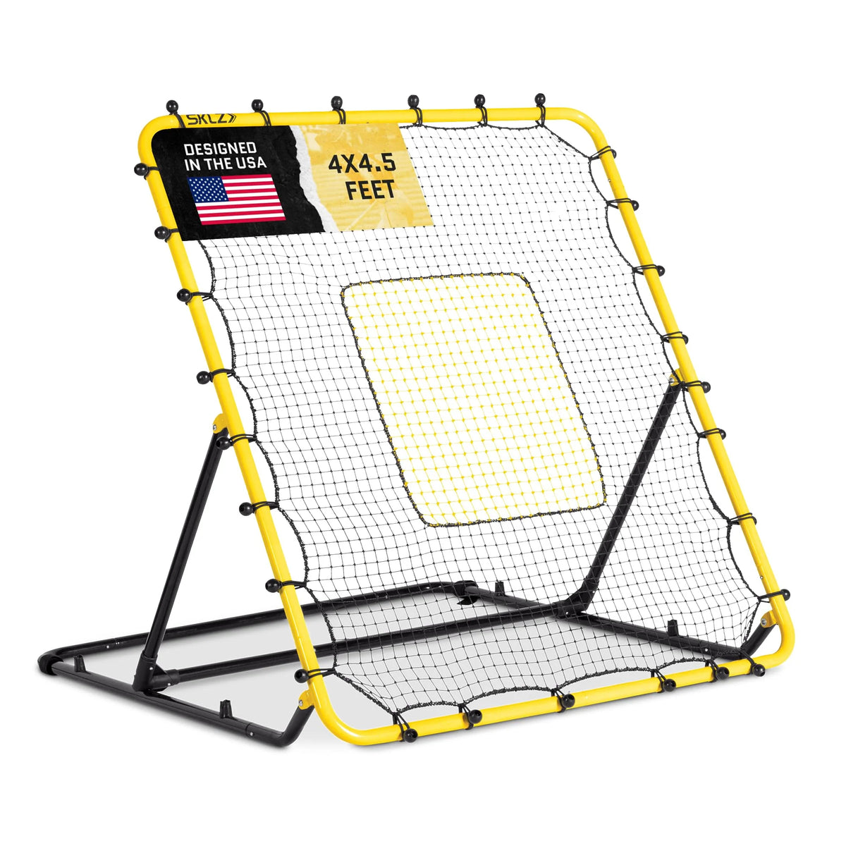 Baseball & Softball Fielding Trainer Rebounder Net, Portable Practice Equipment for Throwing, Catching and Fielding Skills