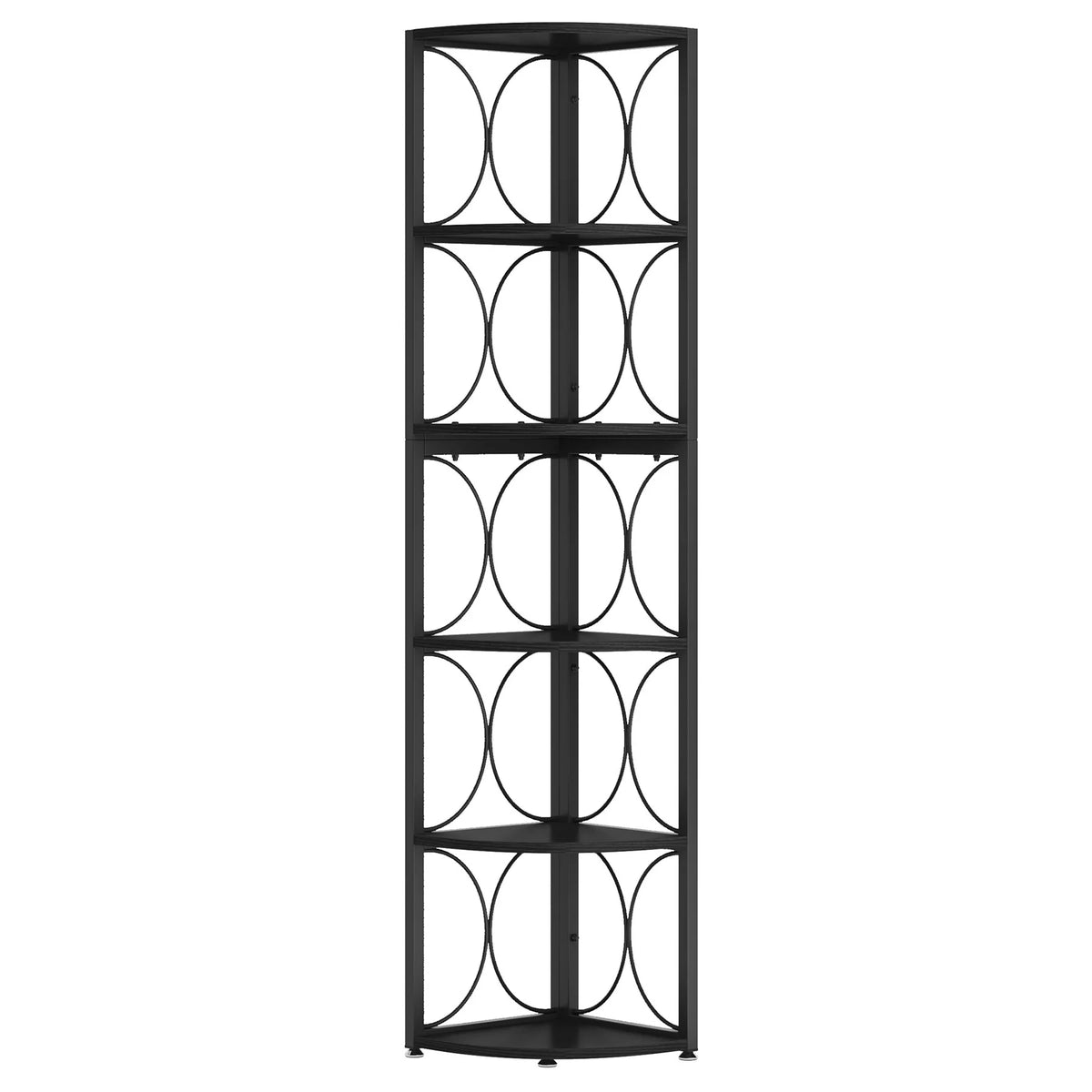 67 Inch Tall Corner Shelf, Freestanding Corner Bookshelf and Storage Shelving Unit
