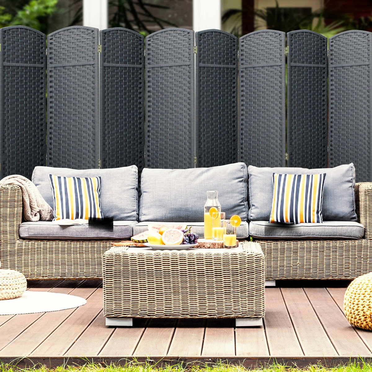 Tall Folding Room Divider Screen, Portable Privacy Partition Wall Panel for Bedroom, Living Room and Office