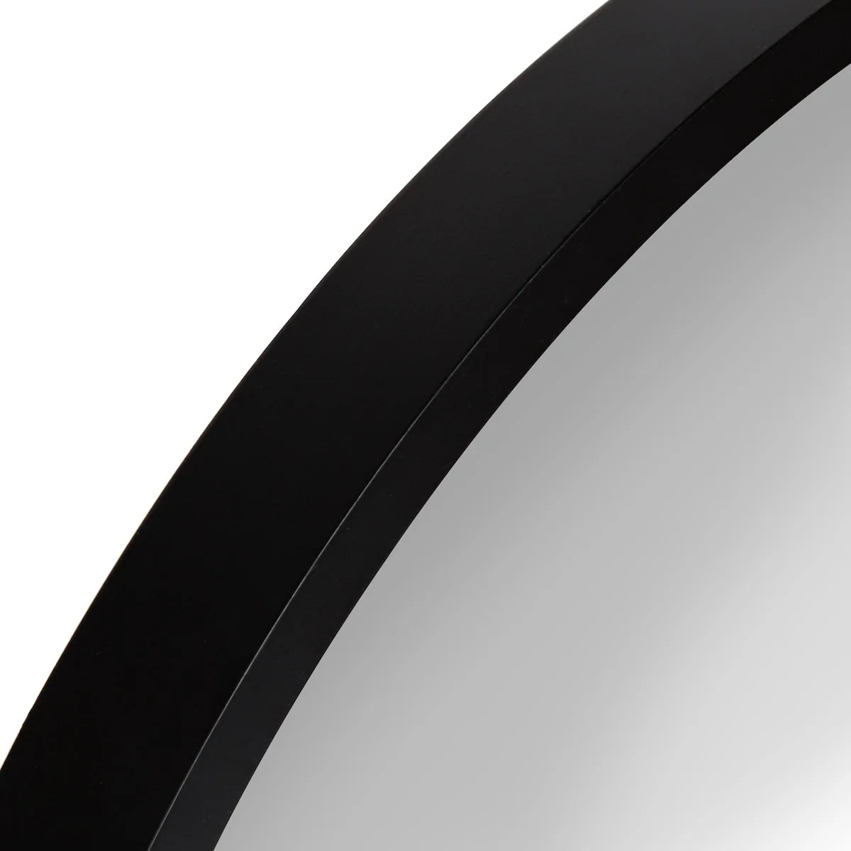 Round Wood Accent Wall Mirror, Modern Decorative Wooden Frame Mirror for Living Room, Bedroom and Entryway