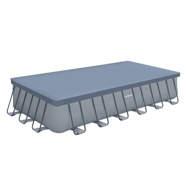 24" Durable Rectangular Pool Cover �� Gray, for Oasis & Activity Pools