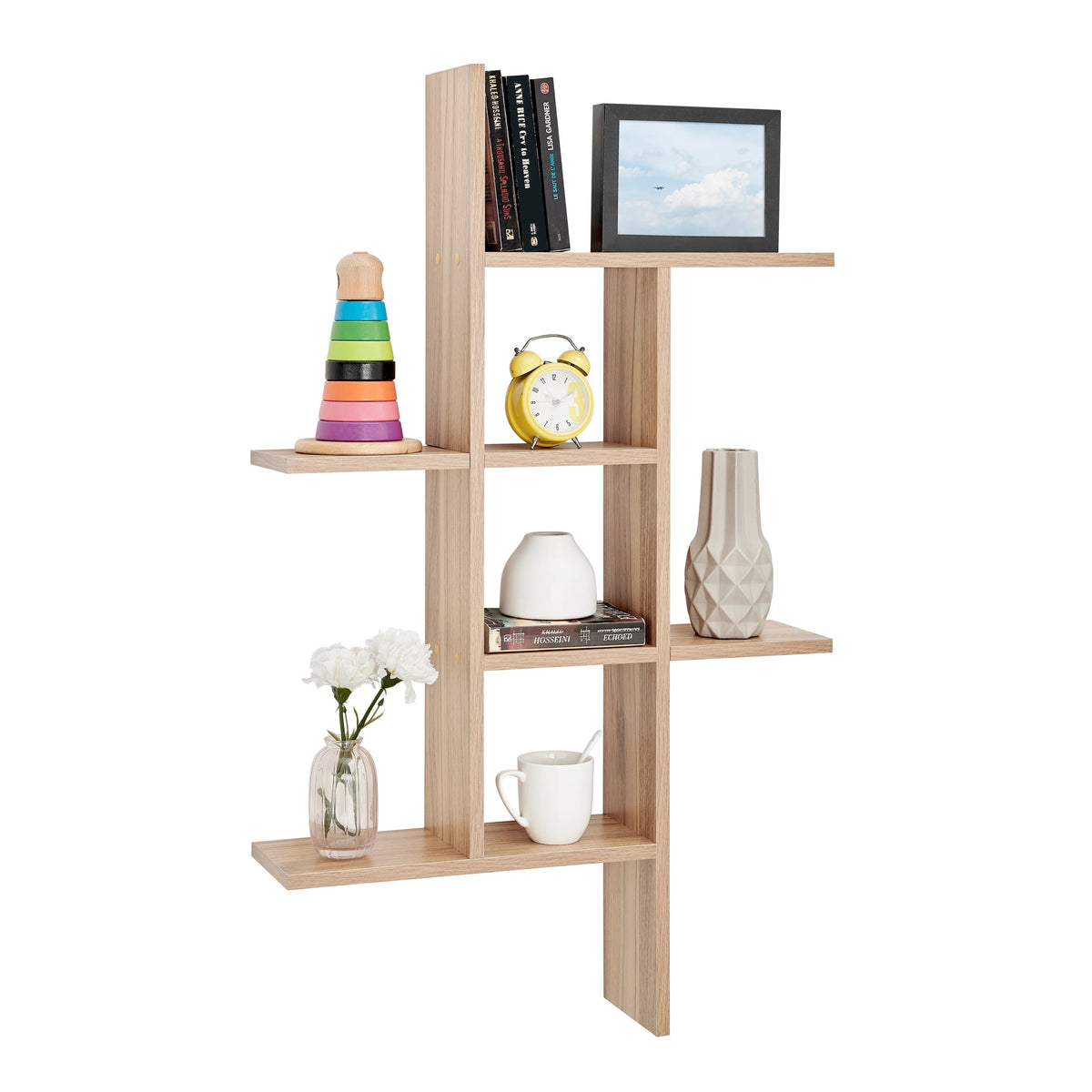 Cantilever Floating Wall Shelf, Modern Decorative Display Shelf for Living Room, Bedroom and Home Storage