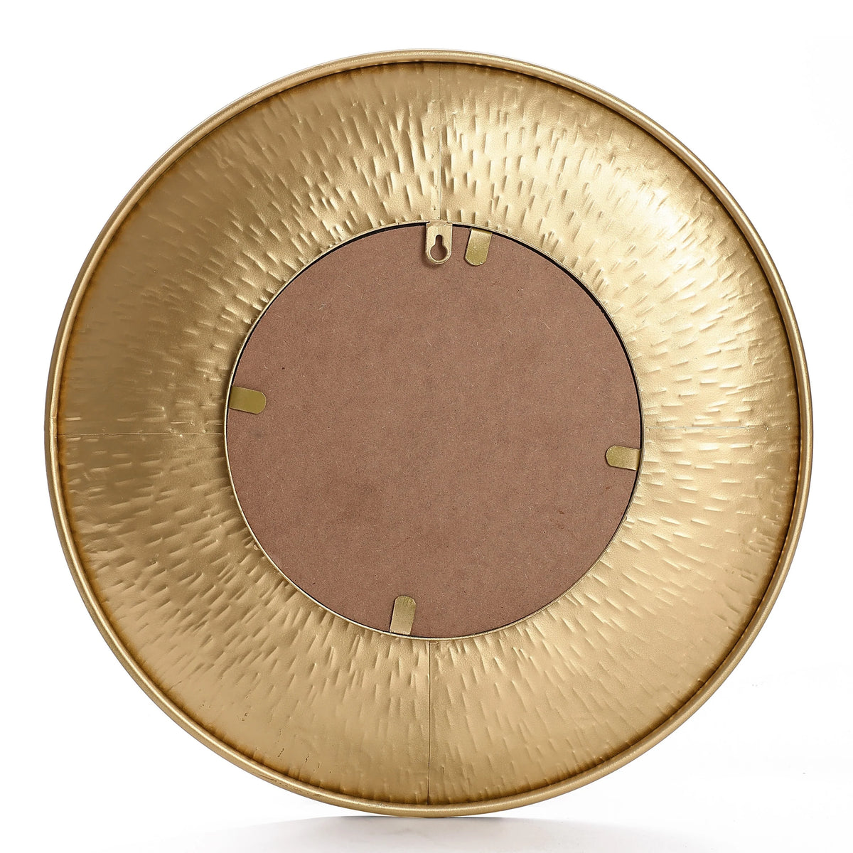 3-Piece Gold Metal Round Wall Mirror Set, 22.25" Diameter x 2.36" Deep, Decorative Wall Mirrors