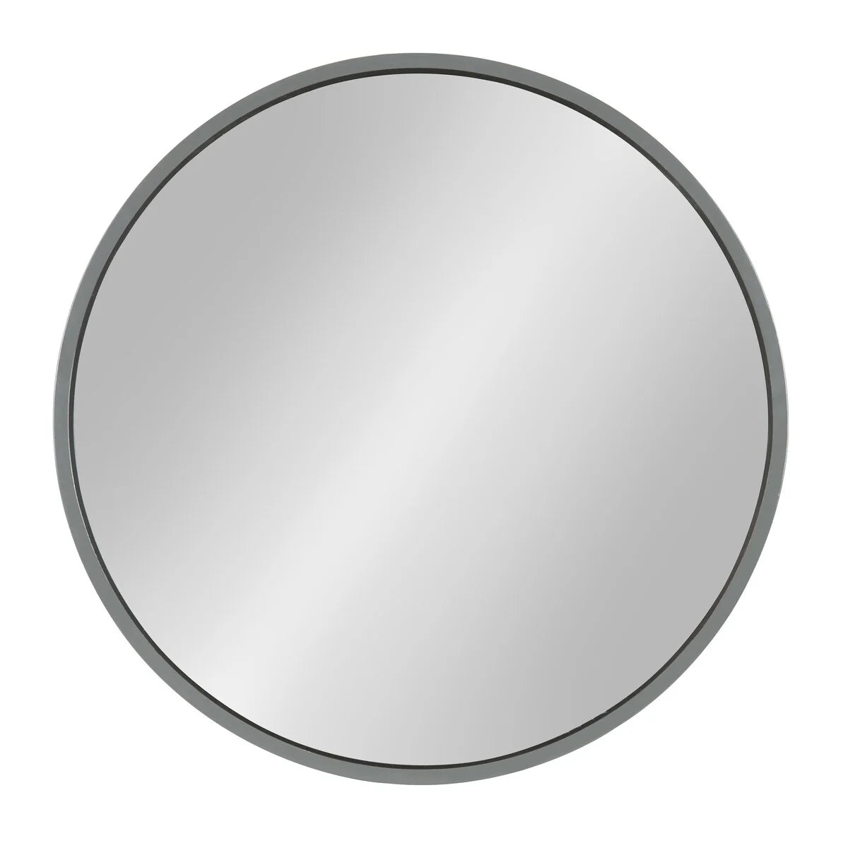 Round Wood Accent Wall Mirror, Modern Decorative Wooden Frame Mirror for Living Room, Bedroom and Entryway