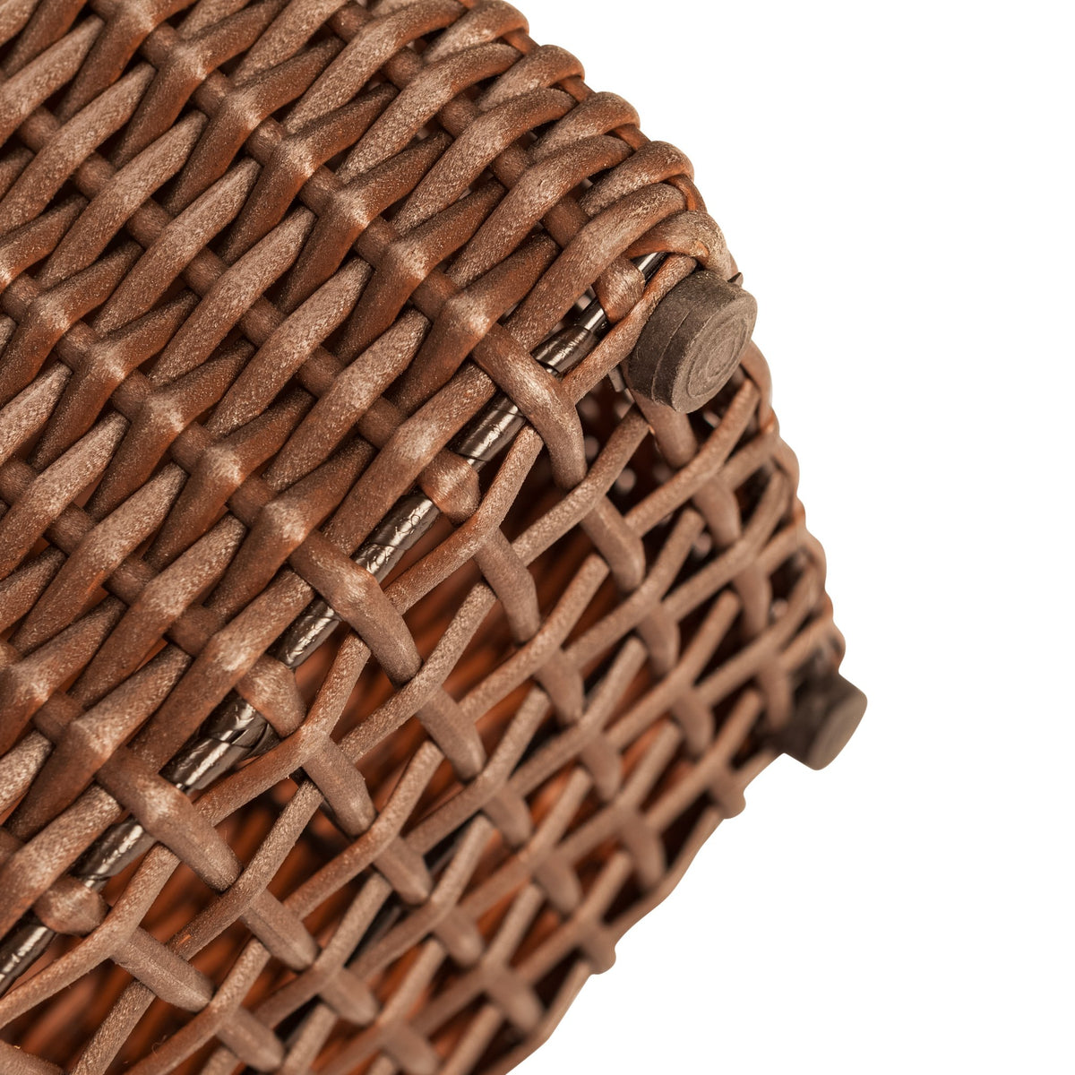 All-Weather Wicker Planter Set with Liners, Outdoor Decorative Garden Plant Pots for Patio, Deck & Balcony