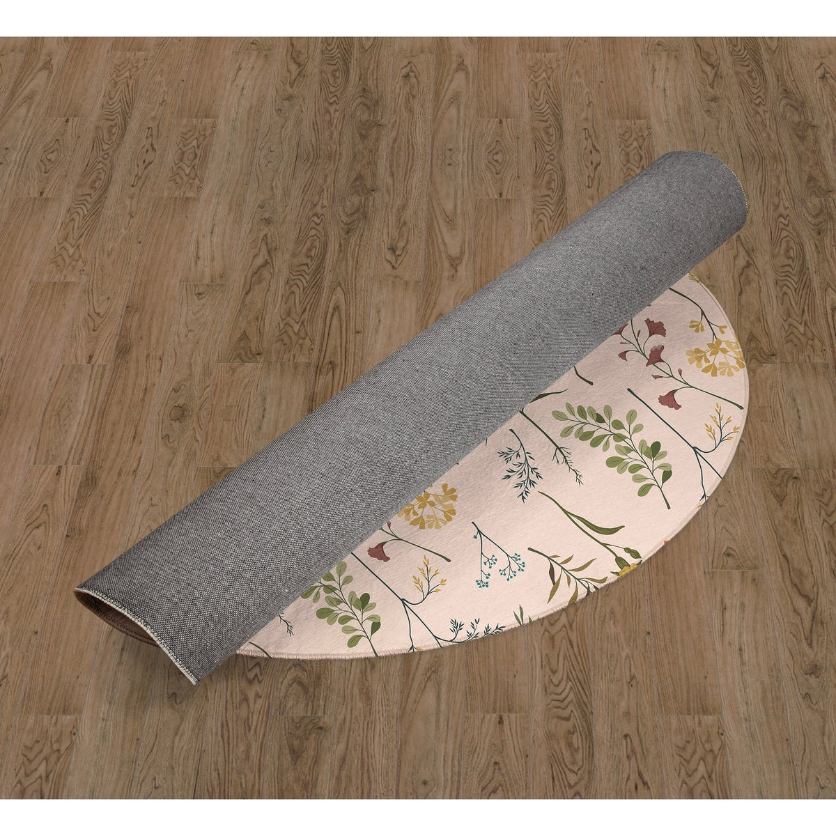 Fall Botanical Floral Kitchen Mat, Decorative Anti Fatigue Non Slip Floor Rug for Kitchen and Home Decor