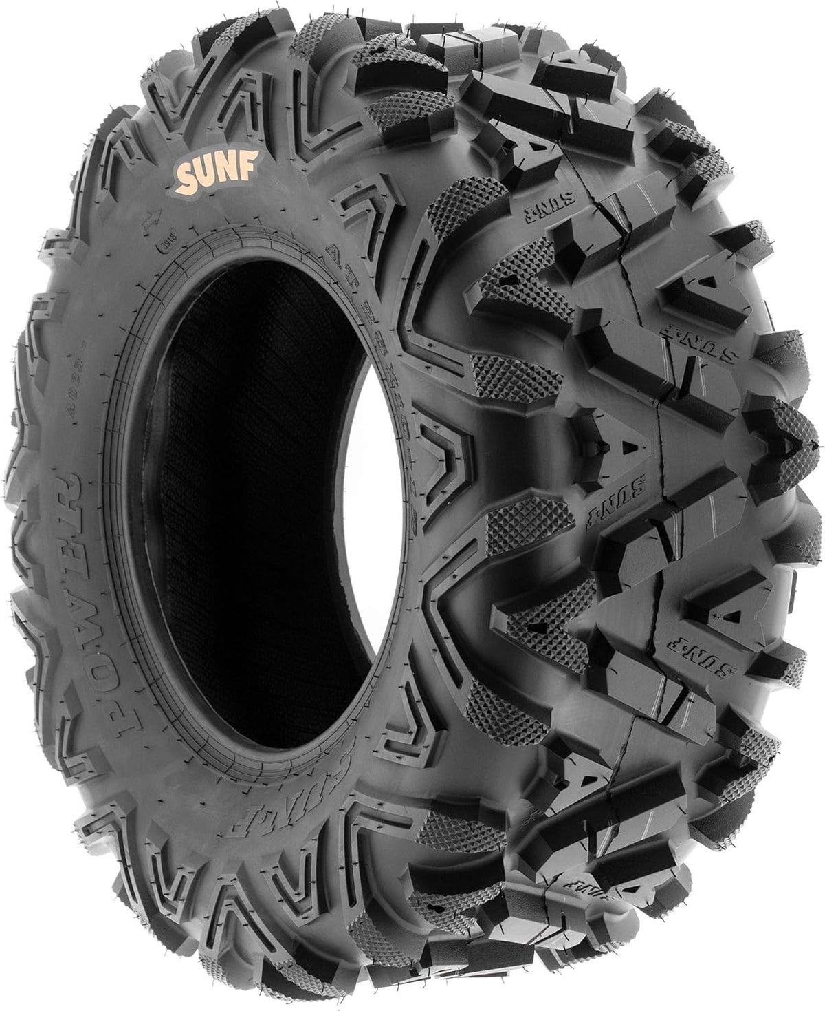 ATV UTV All-Terrain Tires Set of 4, 25X8-12 Front & 25X10-12 Rear Off-Road Replacement Tires