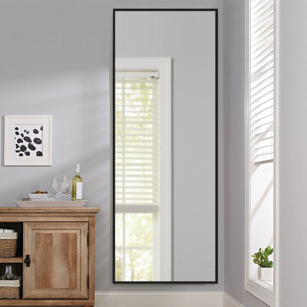Large Full Length Wall Mounted Mirror, Full Body Dressing Mirror for Bedroom, Entryway and Home Decor