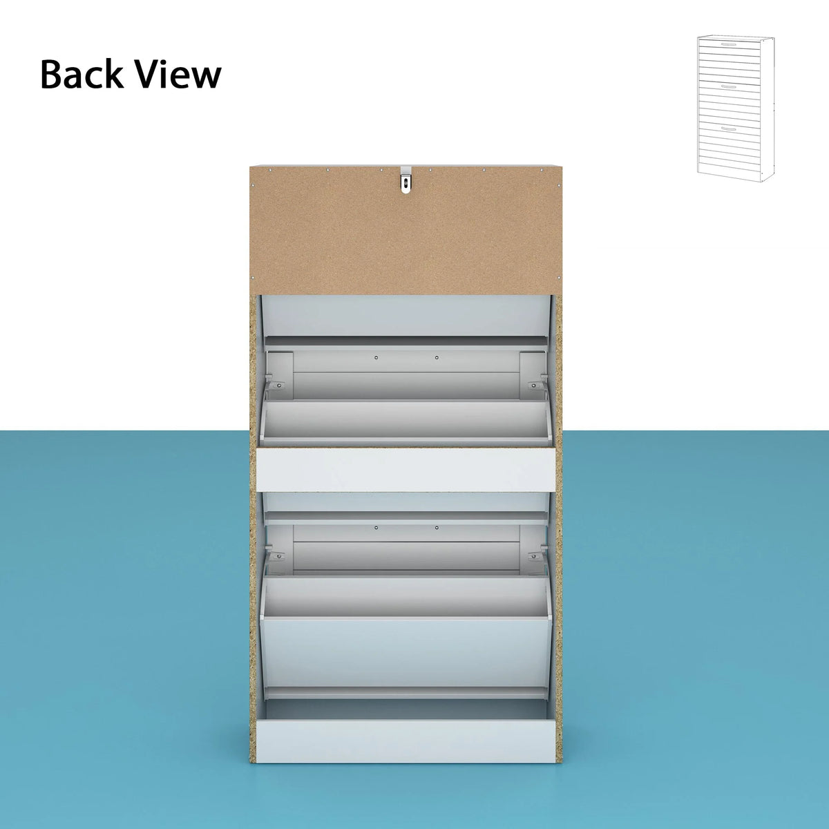 Modern Shoe Storage Cabinet for Entryway and Hallway, Space-Saving Shoe Organizer