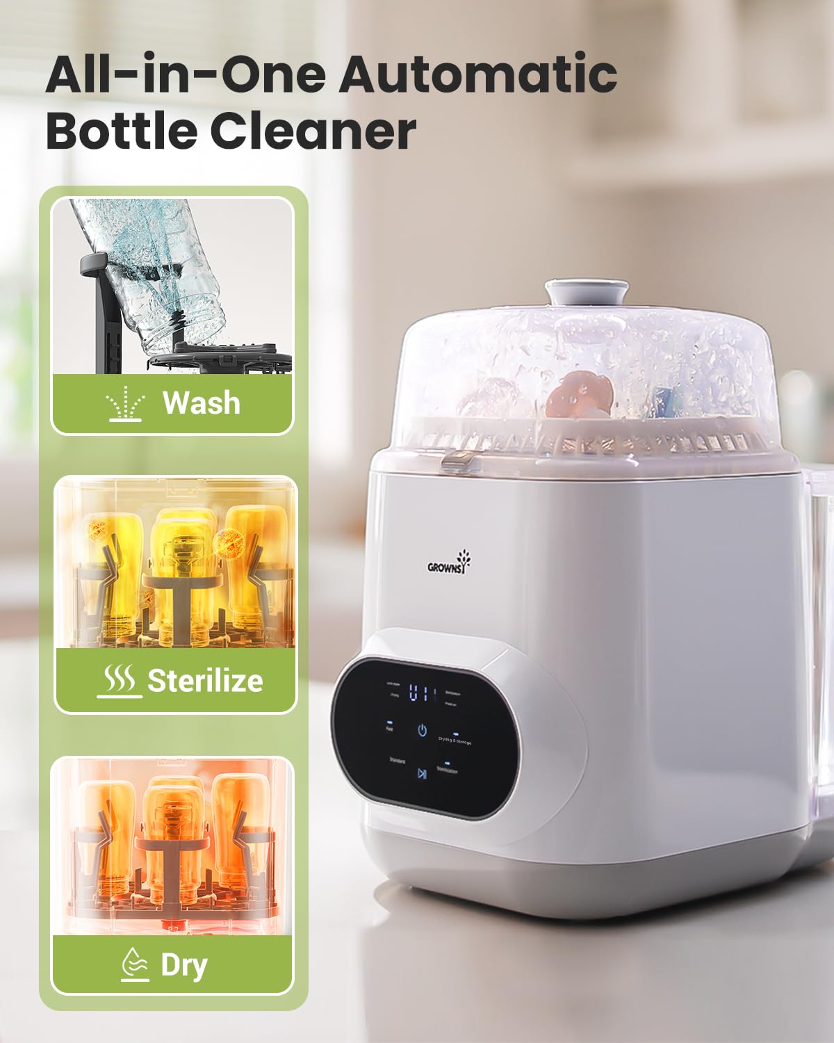 All-in-One Baby Bottle Washer & Cleaner Pro