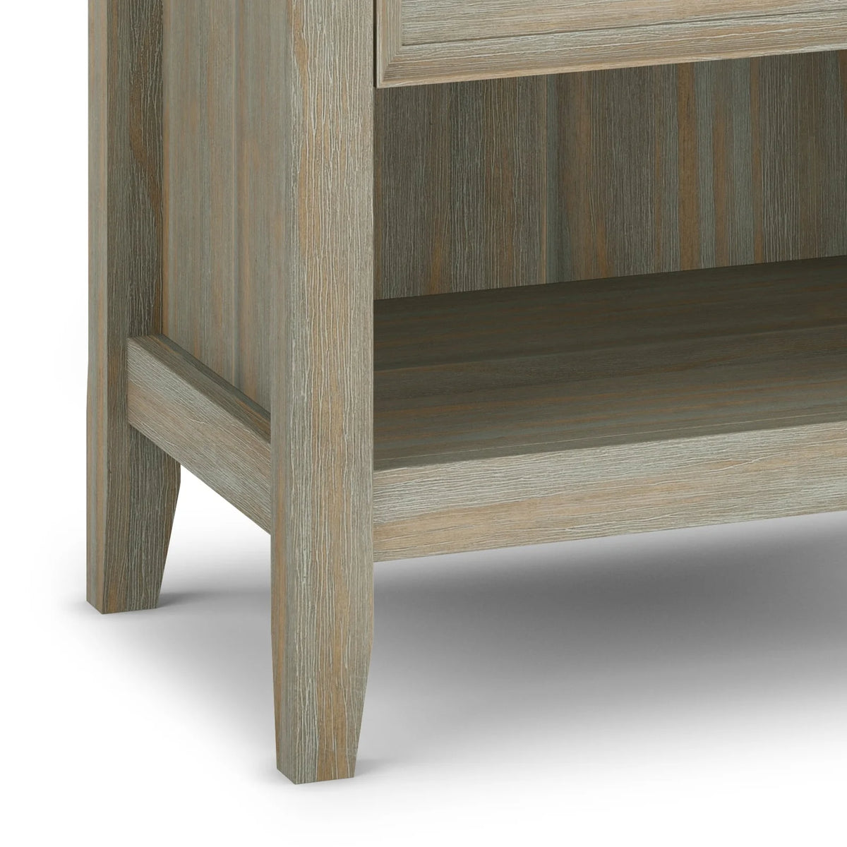 24 Inch Wide Solid Wood Nightstand, Bedside Table and Bedroom End Table