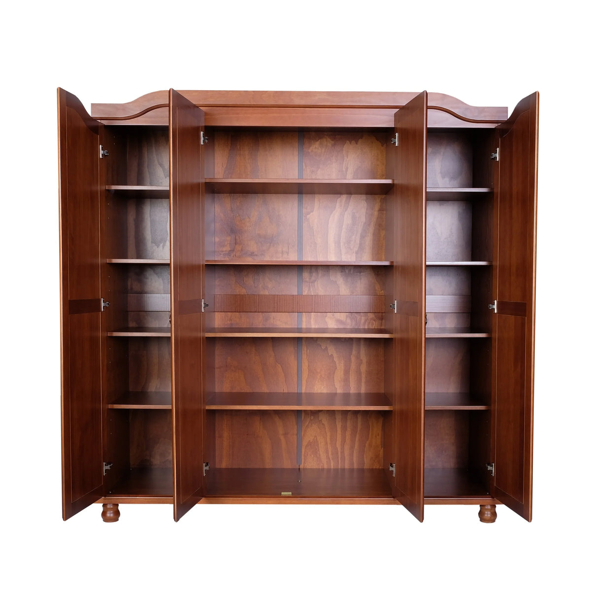 Set of 4 Small Solid Wood Shelves for Wardrobe and Armoire Storage