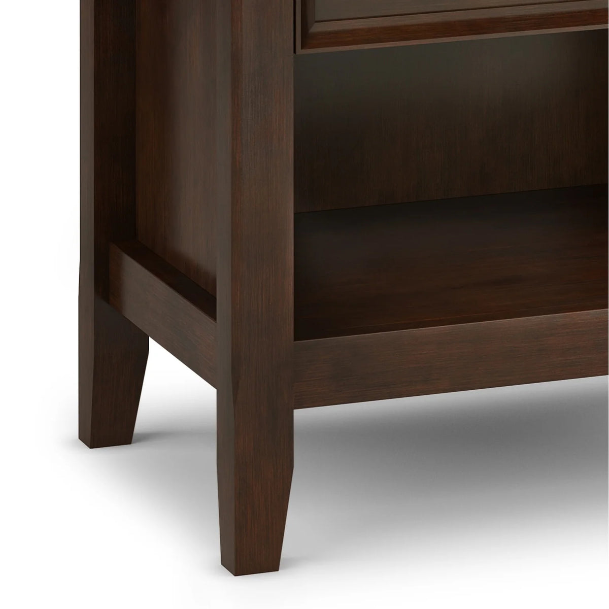 24 Inch Wide Solid Wood Nightstand, Bedside Table and Bedroom End Table