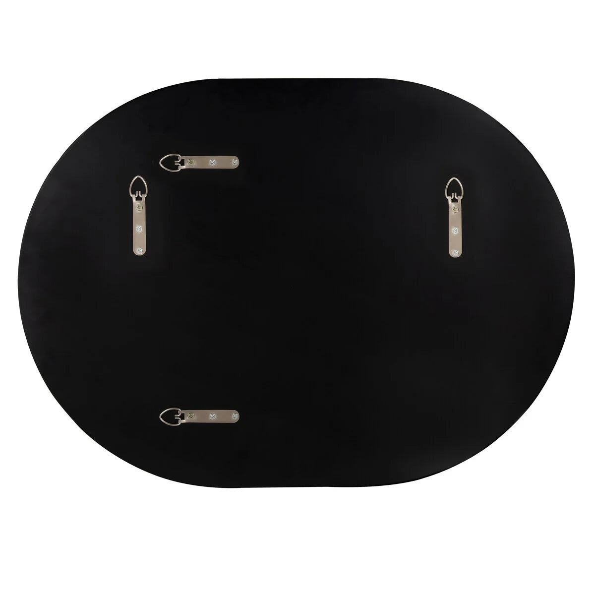 Modern Capsule Framed Wall Mirror, Decorative Oval Accent Mirror for Living Room, Bedroom and Entryway