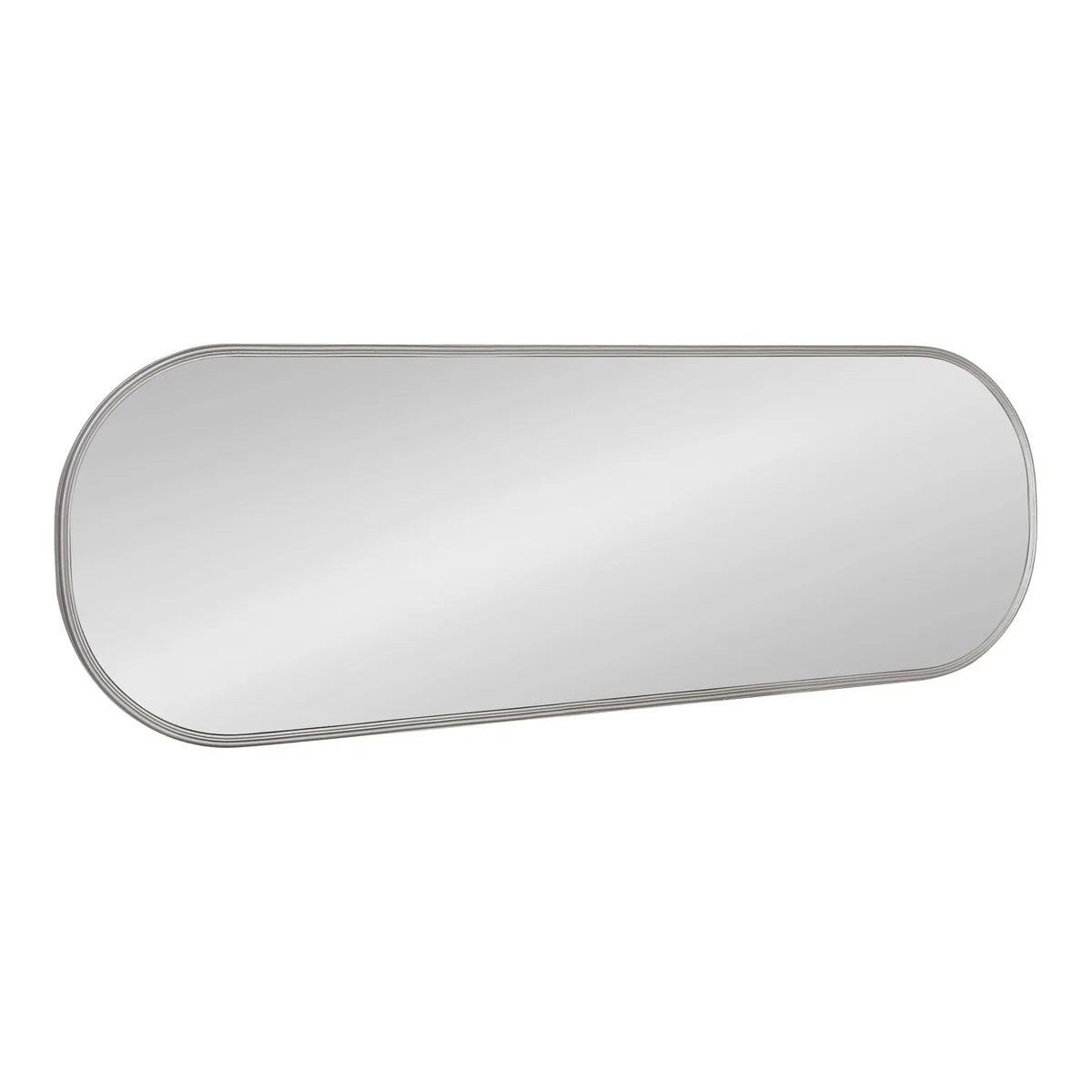 Modern Capsule Framed Wall Mirror, Decorative Oval Accent Mirror for Living Room, Bedroom and Entryway