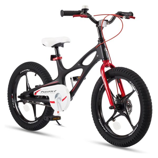18" Magnesium Alloy Kids Bike �� Dual Disc Brake, Lightweight Frame, Black