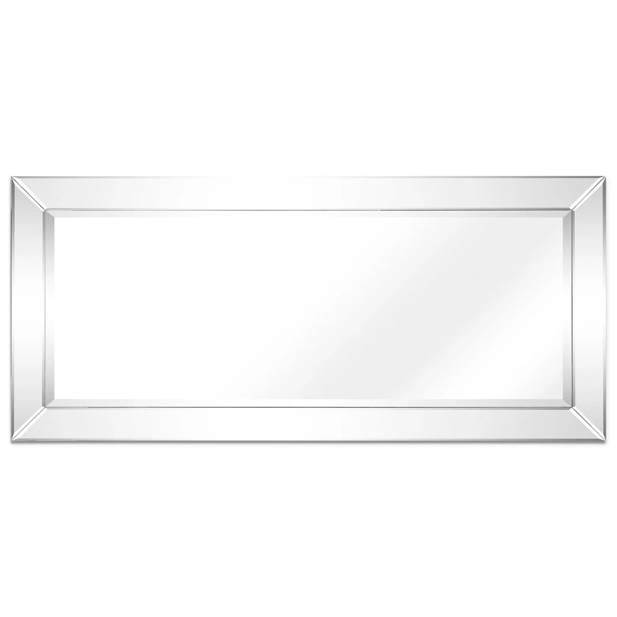 Beveled Rectangular Clear HD Wall Mirror, Bathroom Vanity and Bedroom Mirror, 3 Sizes