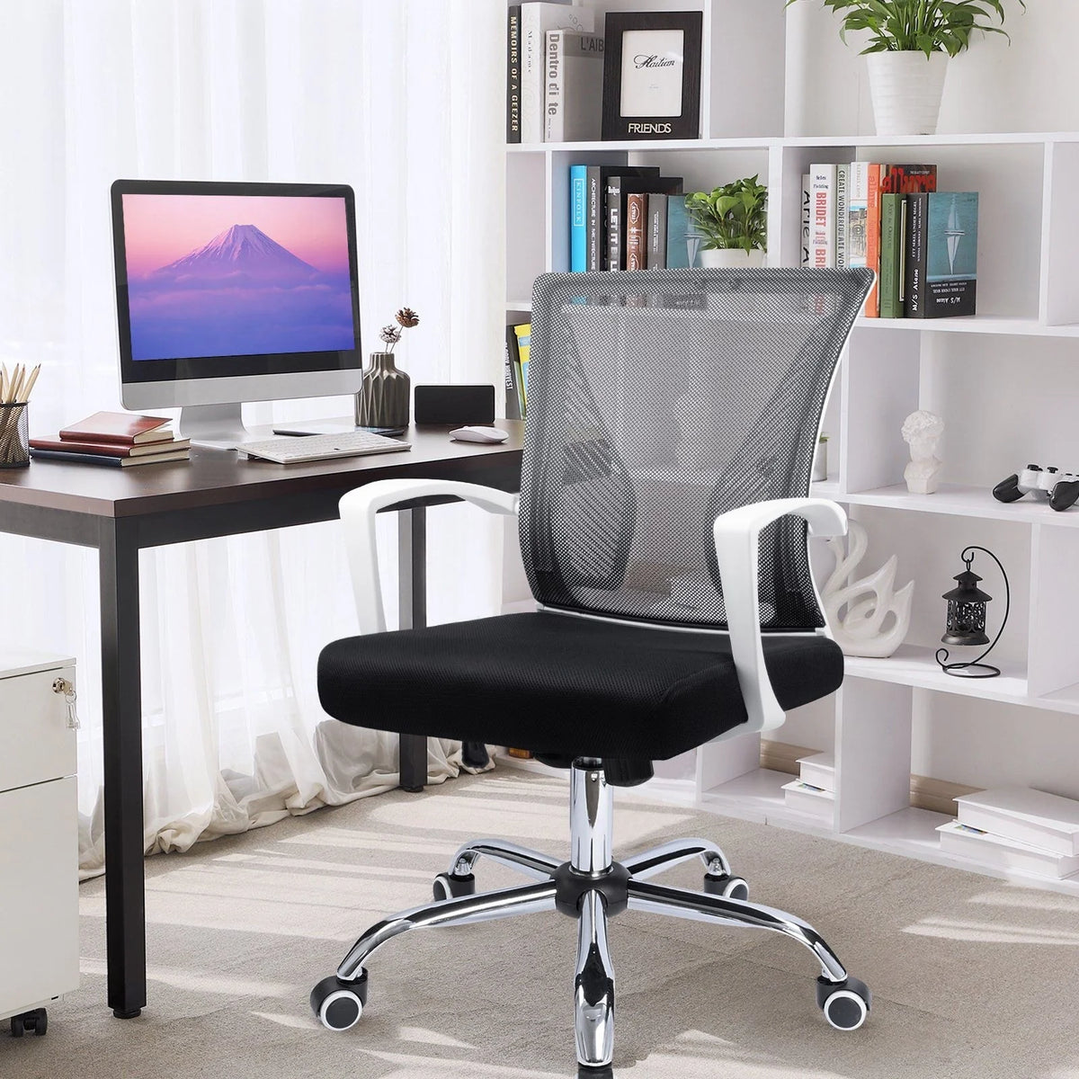 Ergonomic Mesh Office Chair with Lumbar Support, Breathable Computer Desk Chair