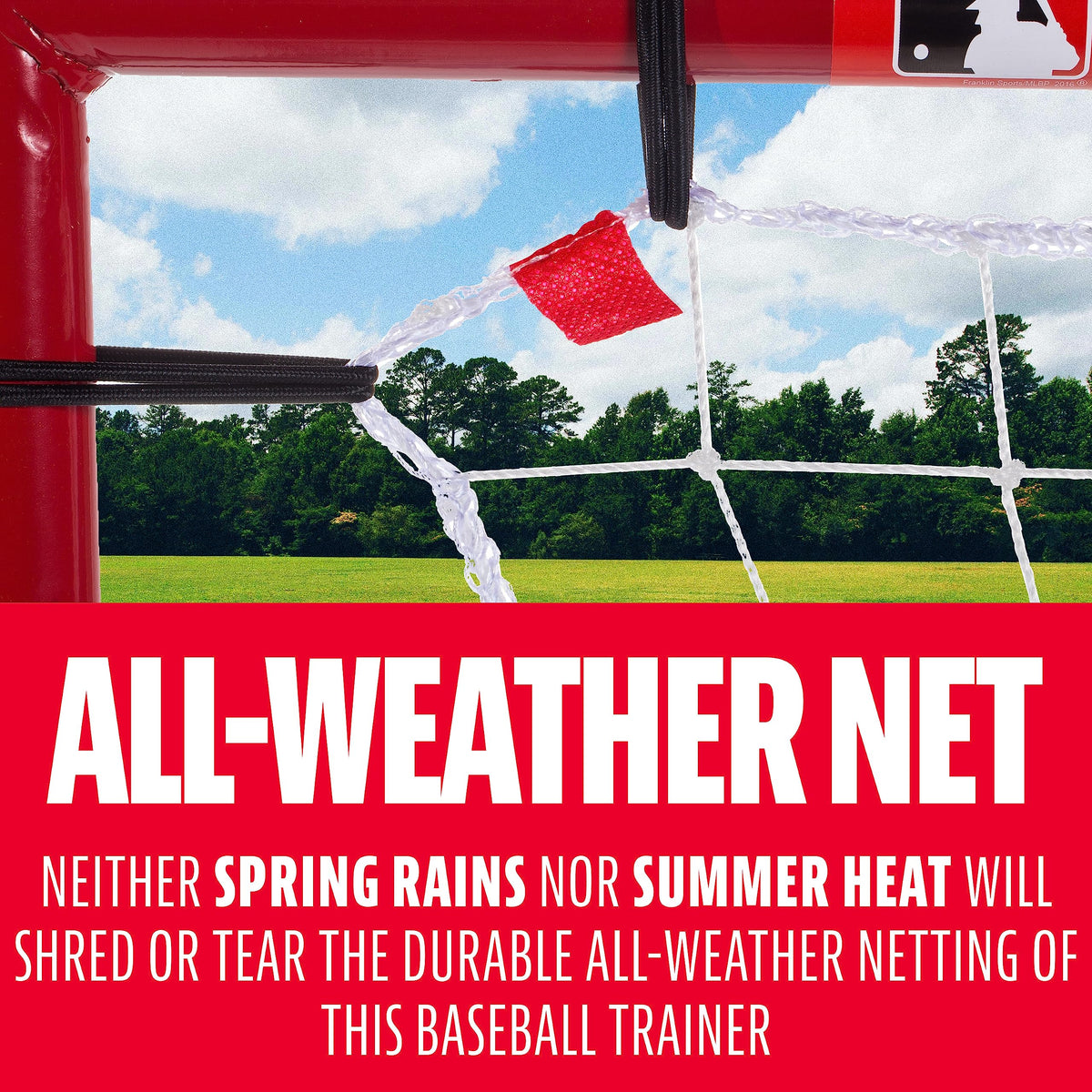 Baseball Rebounder and Pitchback Trainer Net, Practice Equipment for Throwing, Fielding and Hitting