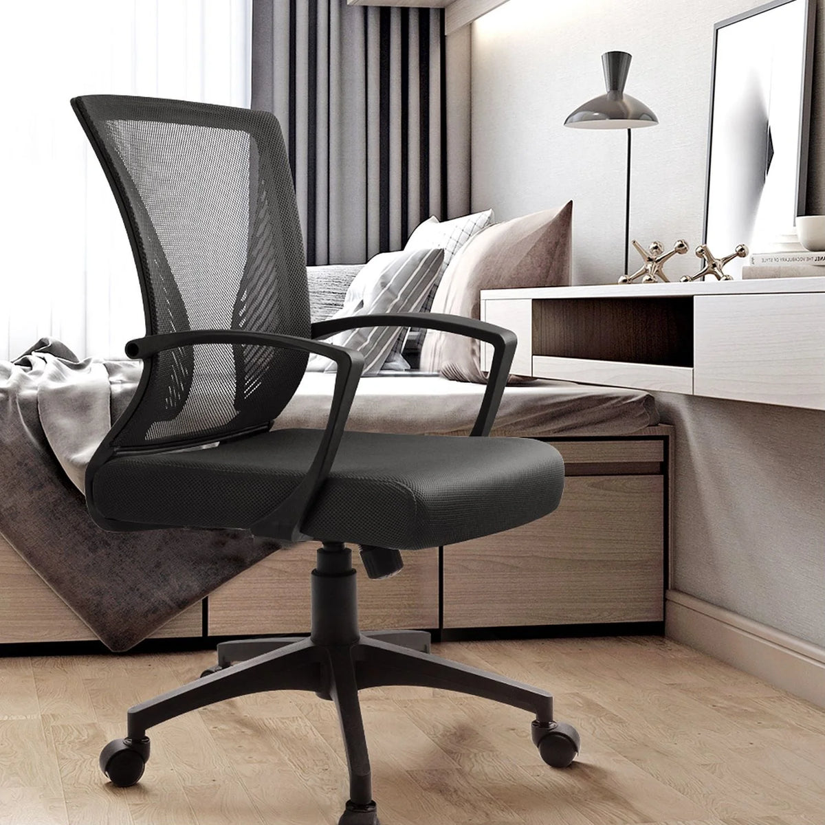 Ergonomic Mesh Office Chair with Lumbar Support, Breathable Computer Desk Chair