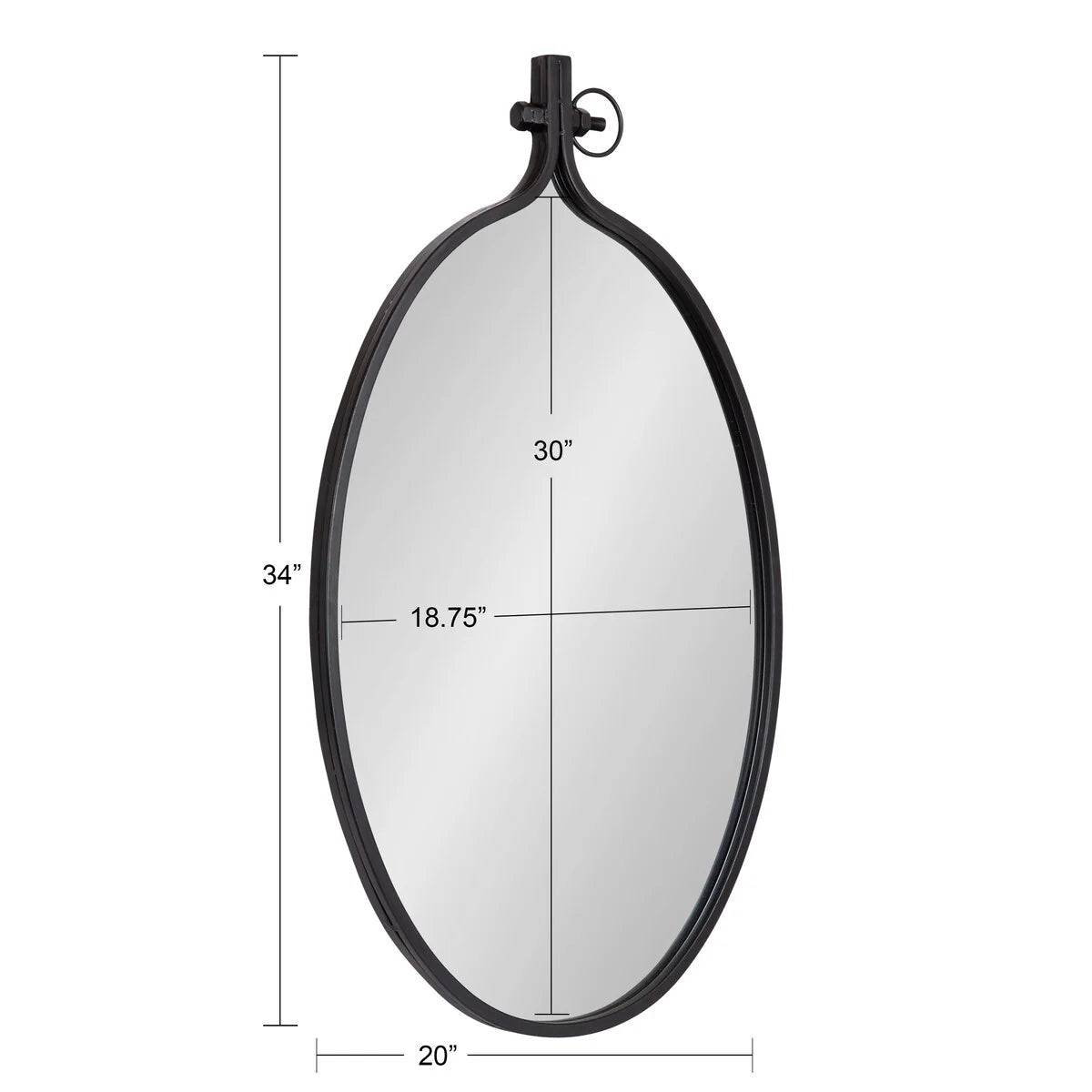 Modern Round Wall Mirror, Decorative Circular Accent Mirror for Living Room, Bedroom and Entryway