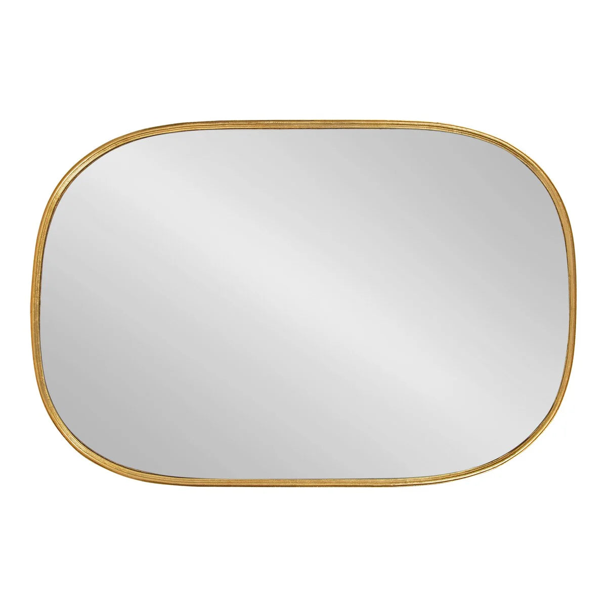 Modern Capsule Framed Wall Mirror, Decorative Oval Accent Mirror for Living Room, Bedroom and Entryway