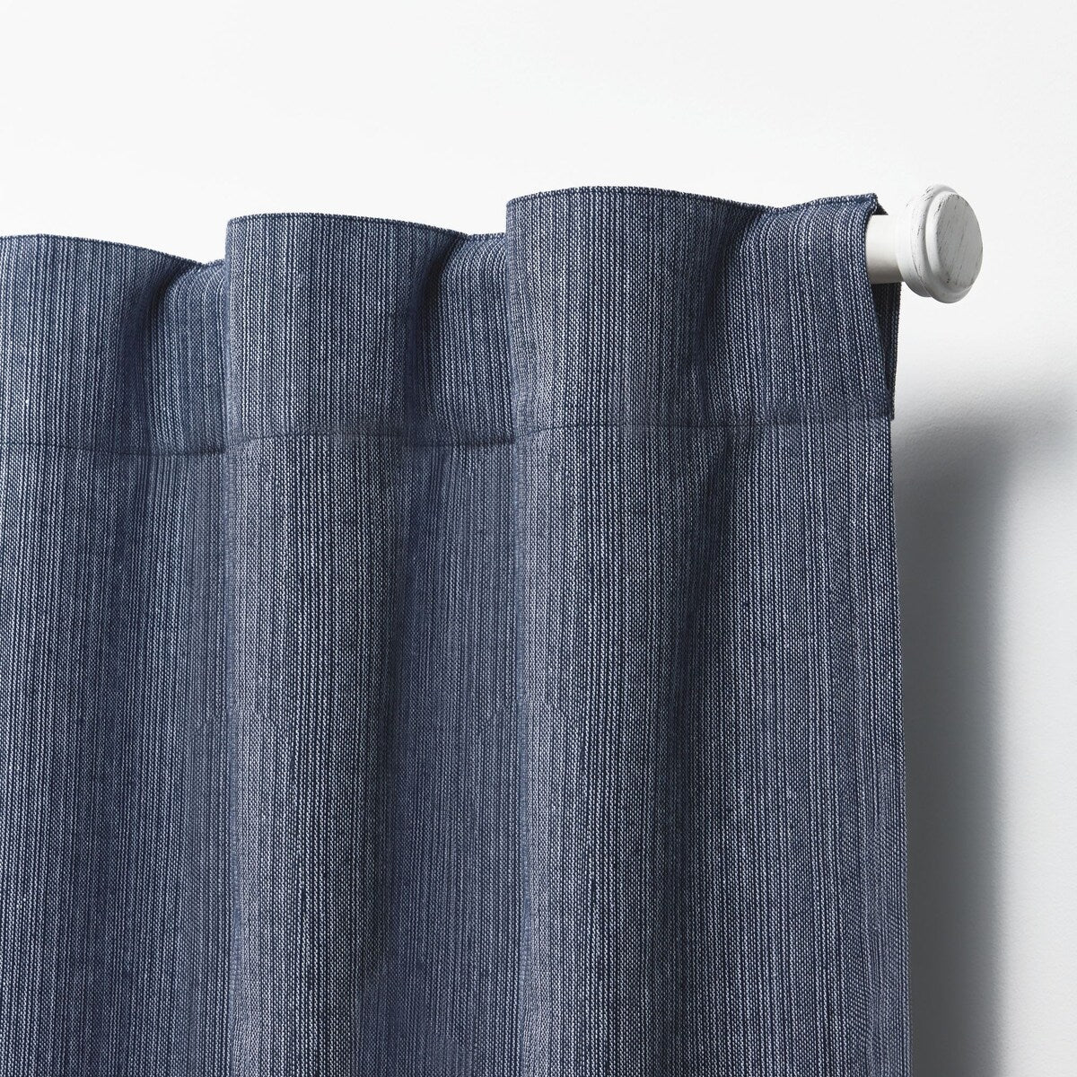 Blackout Curtain Single Panel, Back Tab and Rod Pocket Window Curtain