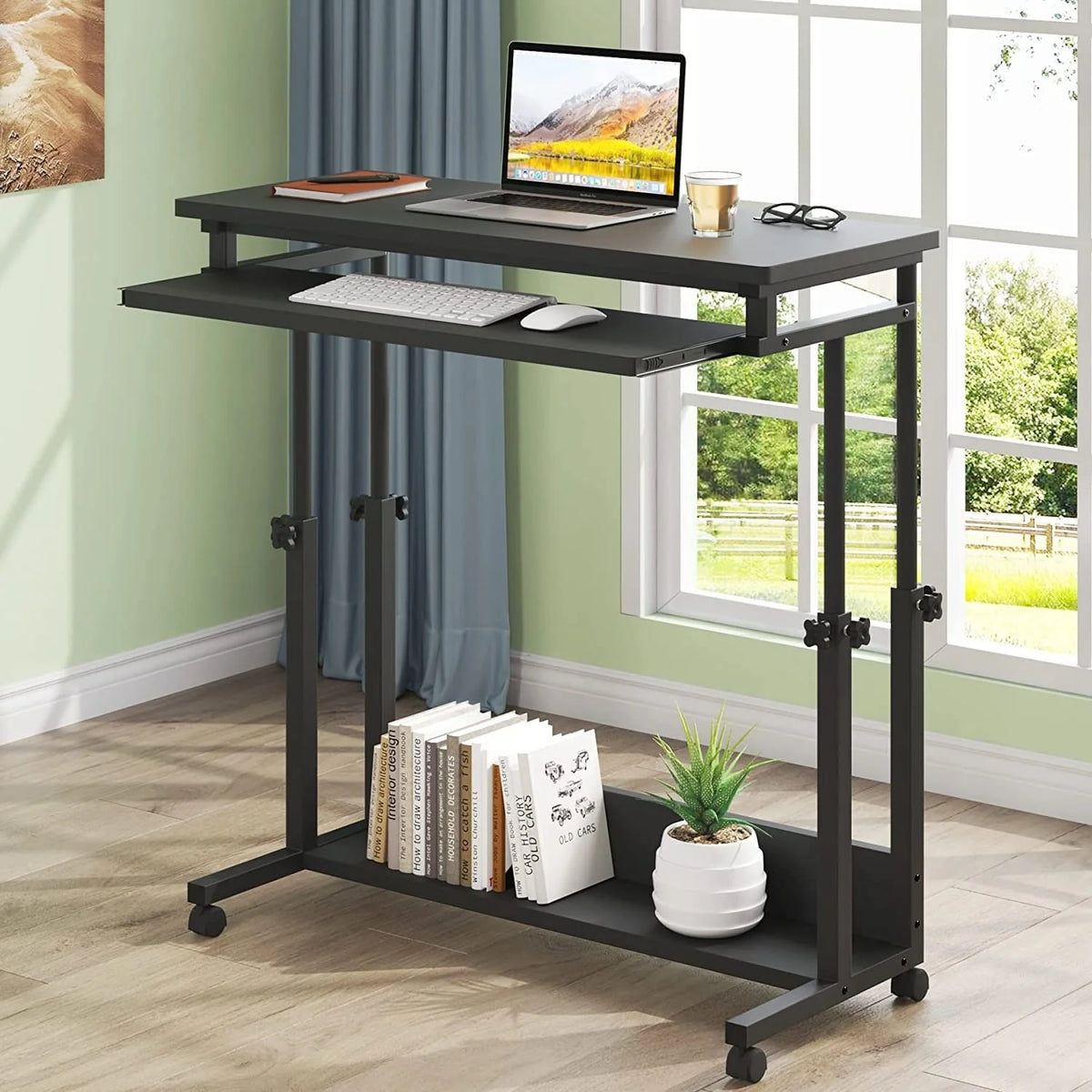 Height Adjustable Laptop Desk, Portable Sofa and Bed Table for Work and Study
