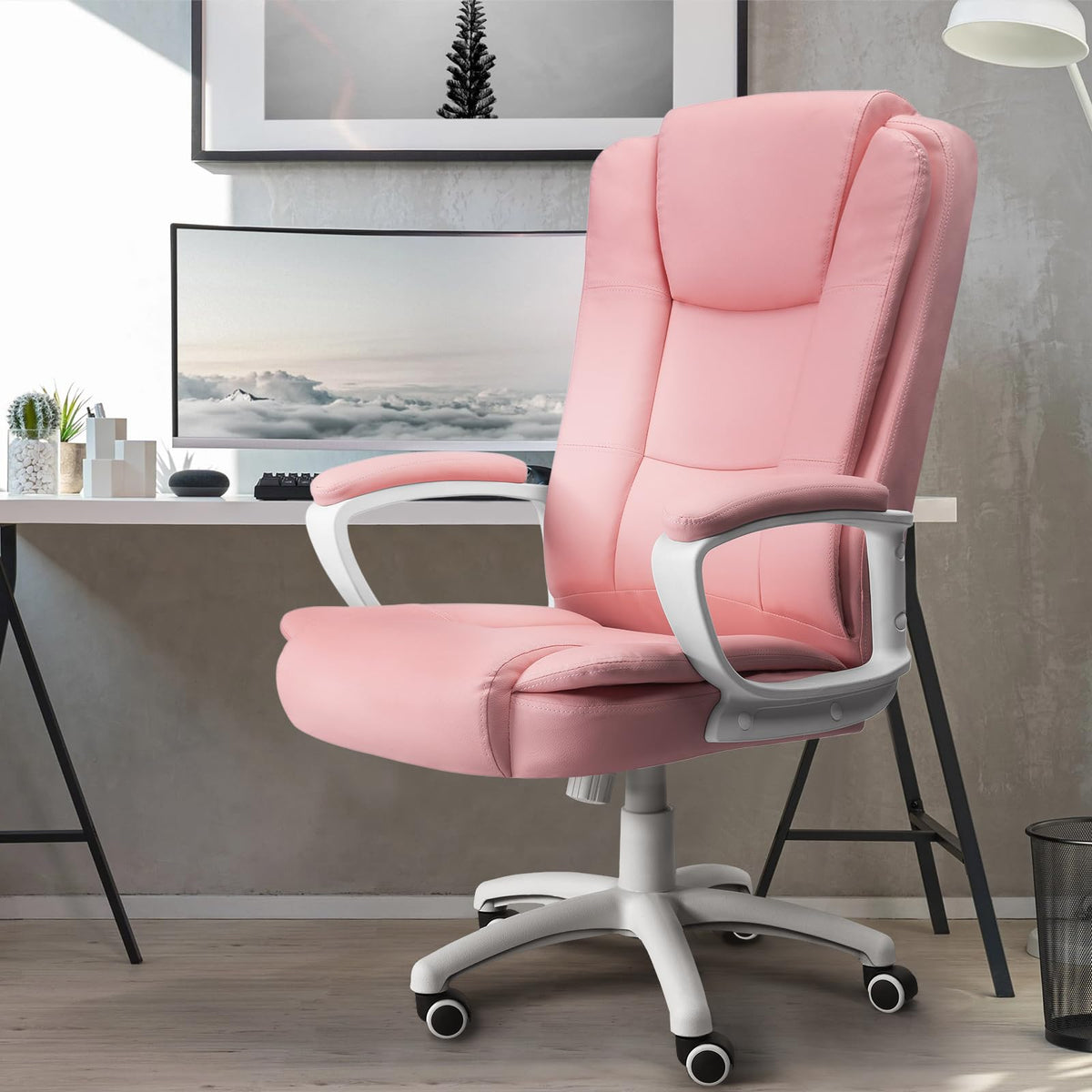 400 LBS Big and Tall Office Chair, Heavy Duty Ergonomic Computer Desk Chair for Home Office and Workspace