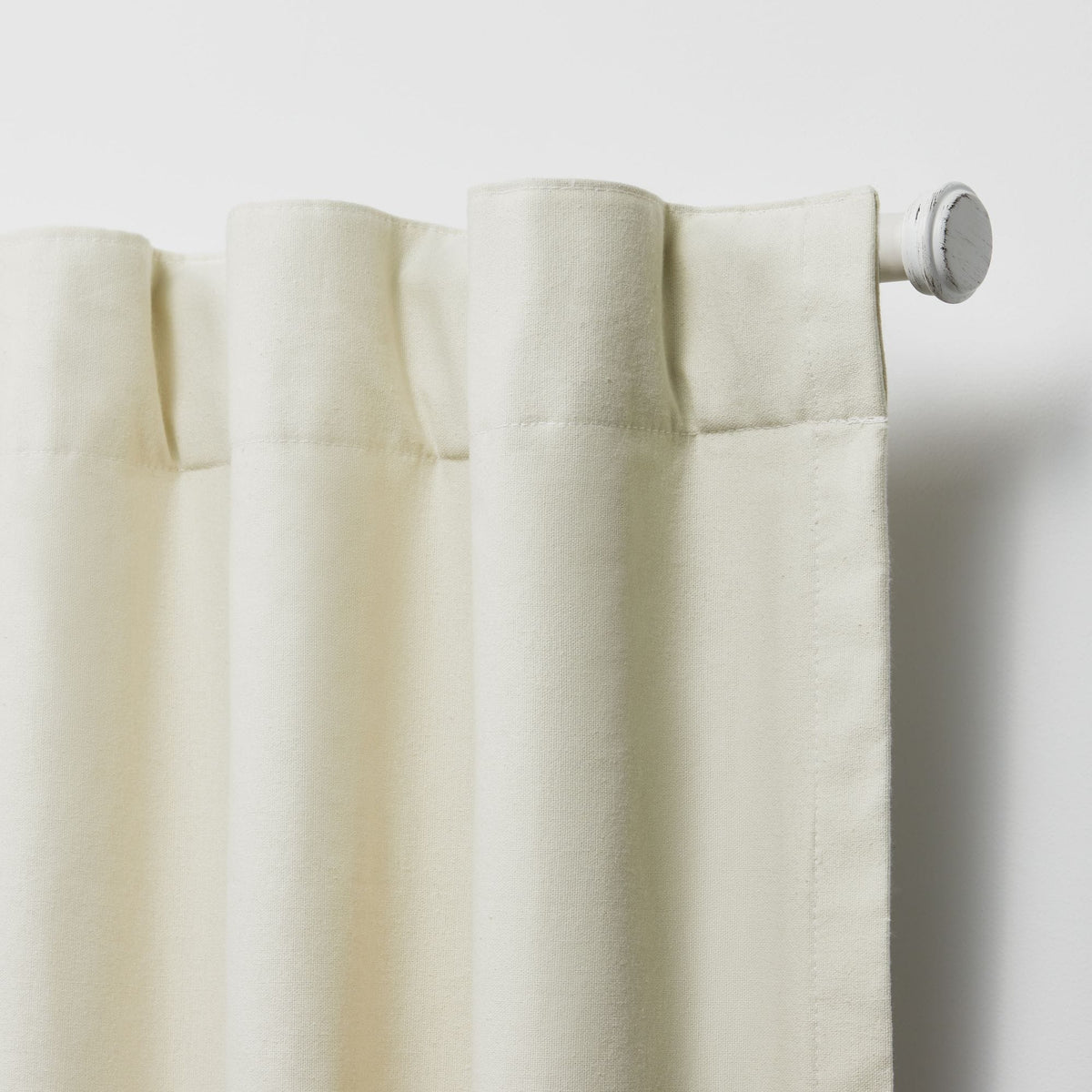 Blackout Single Curtain Panel, Back Tab and Rod Pocket Window Curtain