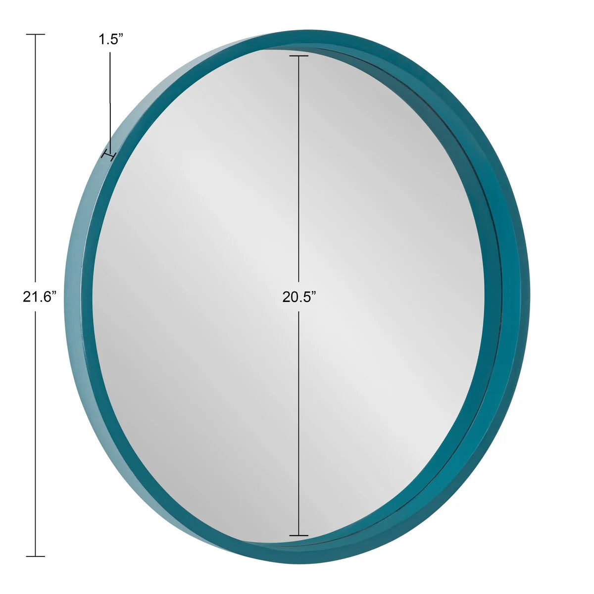 Round Wood Accent Wall Mirror, Modern Decorative Wooden Frame Mirror for Living Room, Bedroom and Entryway