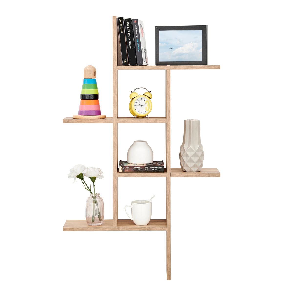 Cantilever Floating Wall Shelf, Modern Decorative Display Shelf for Living Room, Bedroom and Home Storage