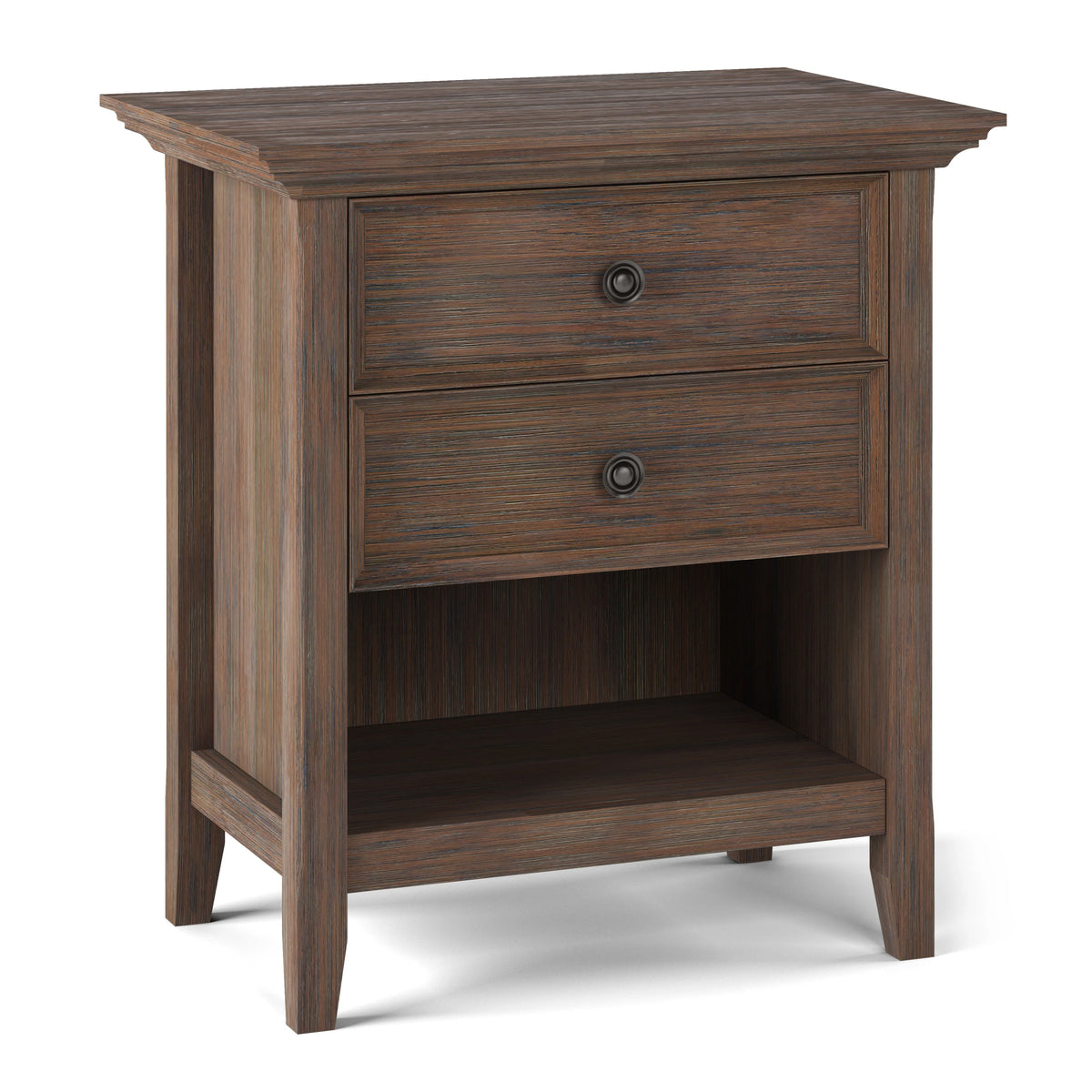 24 Inch Wide Solid Wood Nightstand, Bedside Table and Bedroom End Table