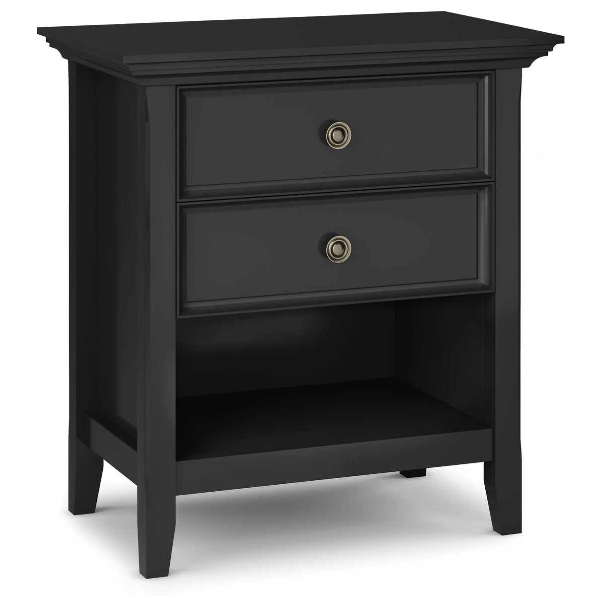 24 Inch Wide Solid Wood Nightstand, Bedside Table and Bedroom End Table