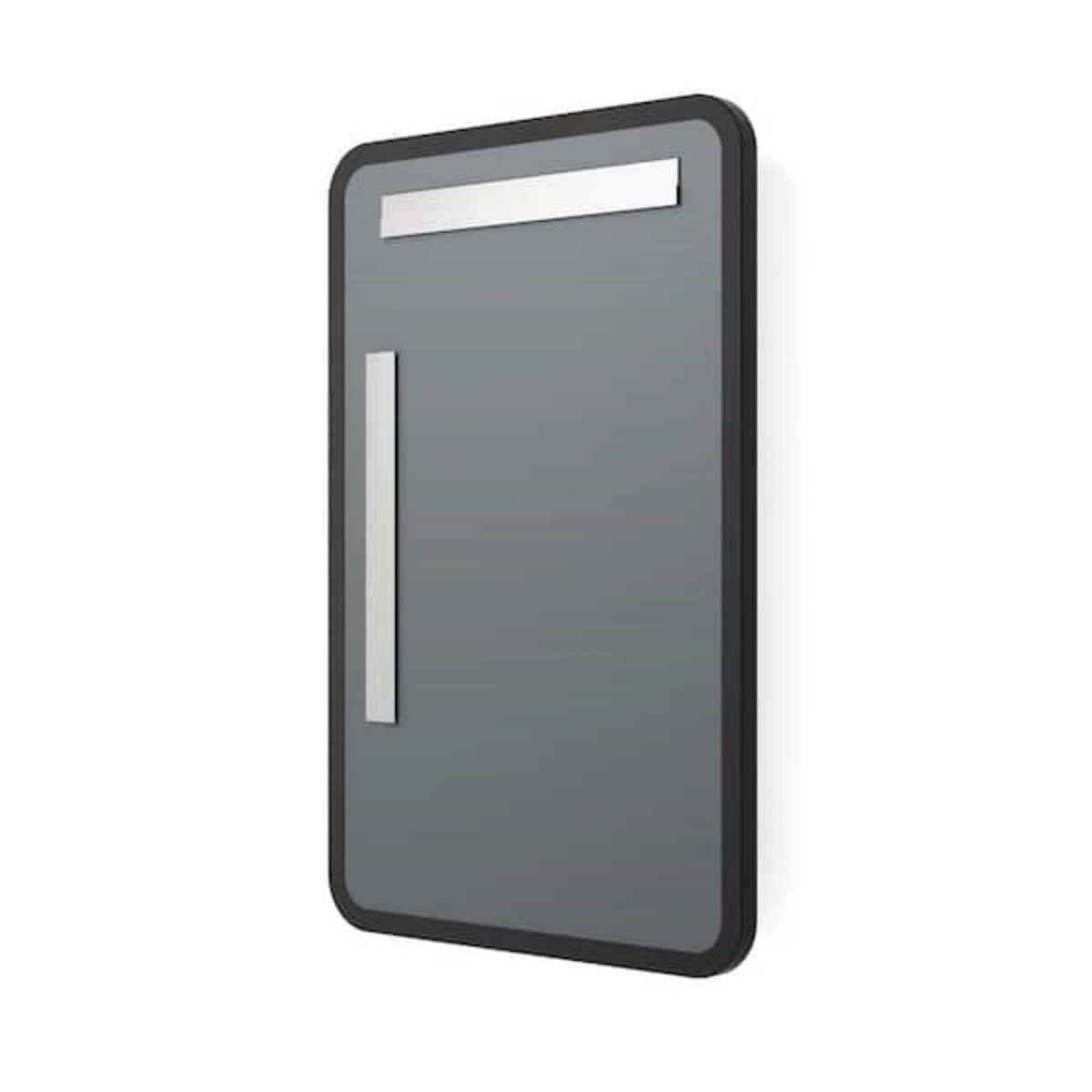 Aluminum Alloy Rounded Corner Vanity Mirror, Modern Wall Mounted Mirror for Bathroom, Bedroom and Home Decor
