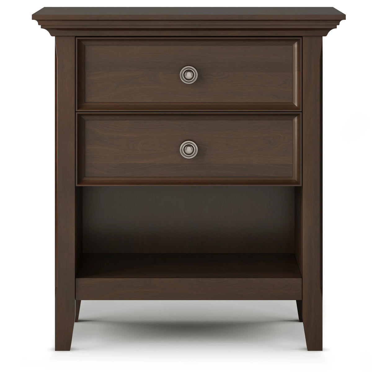 24 Inch Wide Solid Wood Nightstand, Bedside Table and Bedroom End Table
