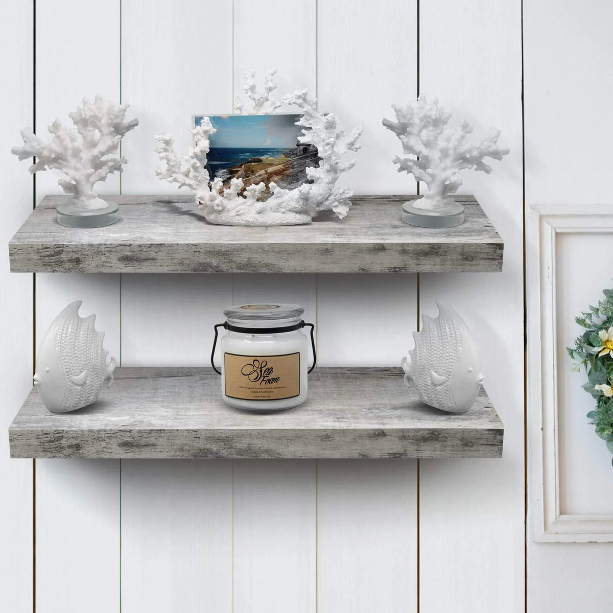 24 Inch Extra Long Floating Wall Shelf, Wall Mounted Display and Storage Shelf for Home Decor
