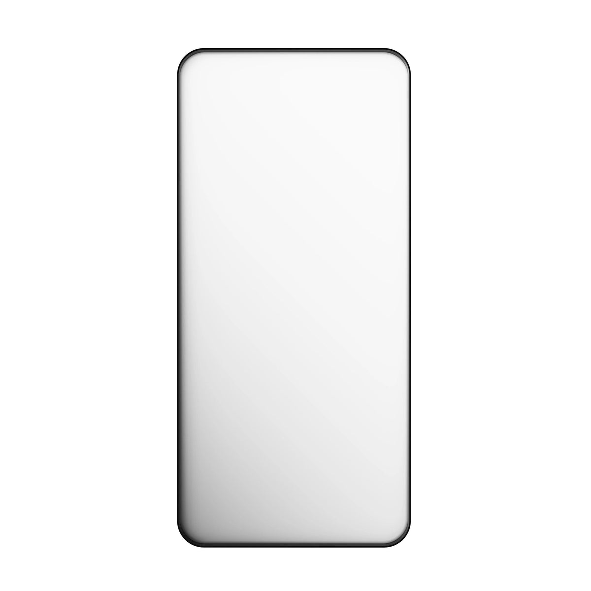 Aluminum Alloy Rounded Corner Vanity Mirror, Modern Wall Mounted Mirror for Bathroom, Bedroom and Home Decor