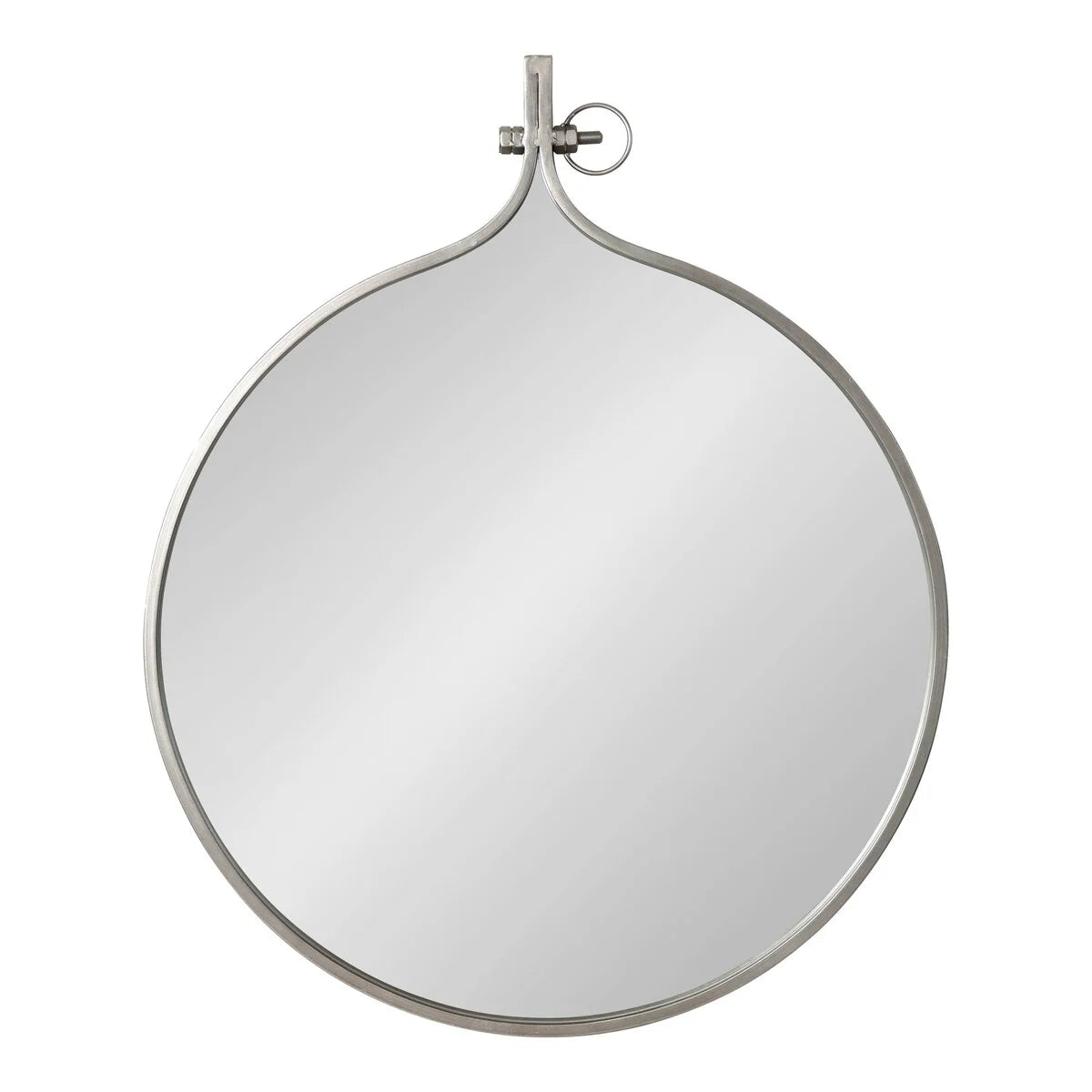 Modern Round Wall Mirror, Decorative Circular Accent Mirror for Living Room, Bedroom and Entryway